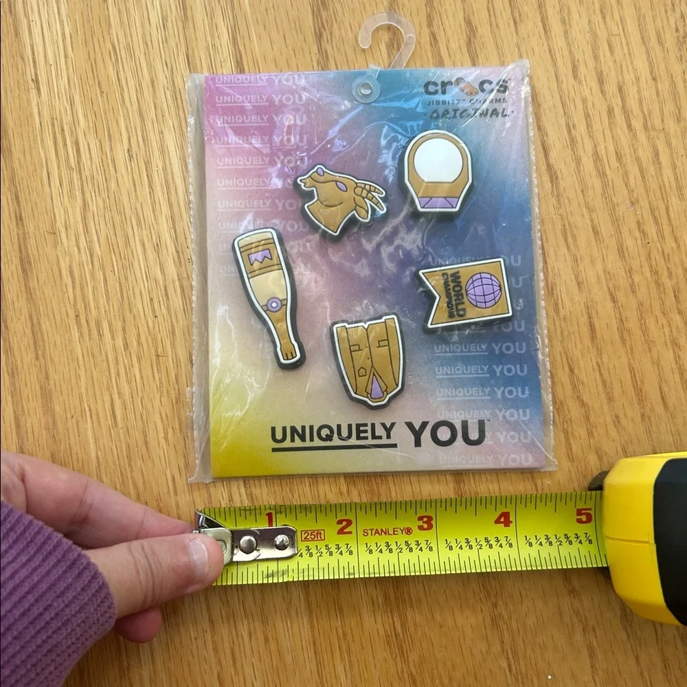 New Crocs Jibbitz Charms Winner 5-Pack Uniquely You‎ GOAT Championship Ring
